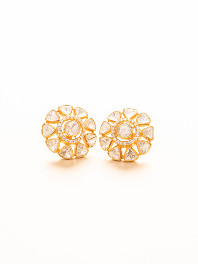 Royal Kundan Round Studs
