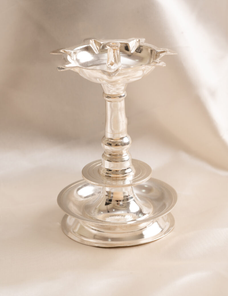 Silver murti collection - Pure Silver Deepam / Lamp