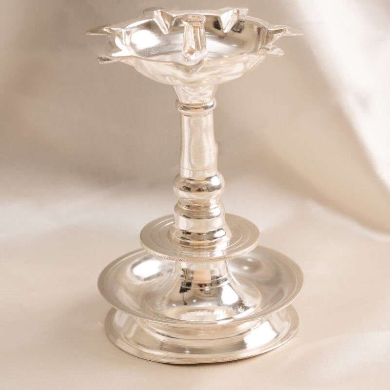 Silver murti collection - Pure Silver Deepam / Lamp